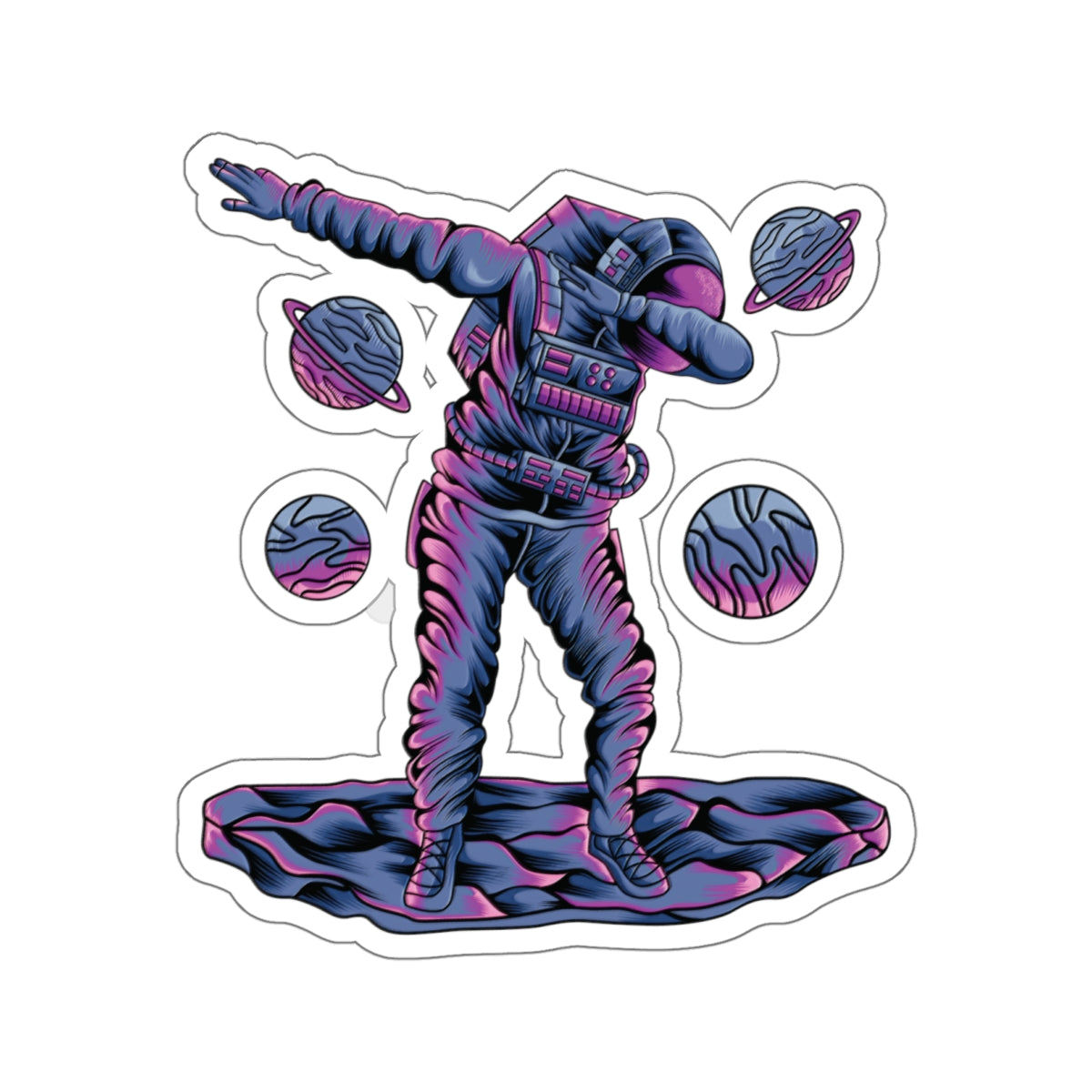 The Space Dab Sticker