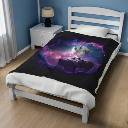 Galaxy Velveteen Plush Blanket